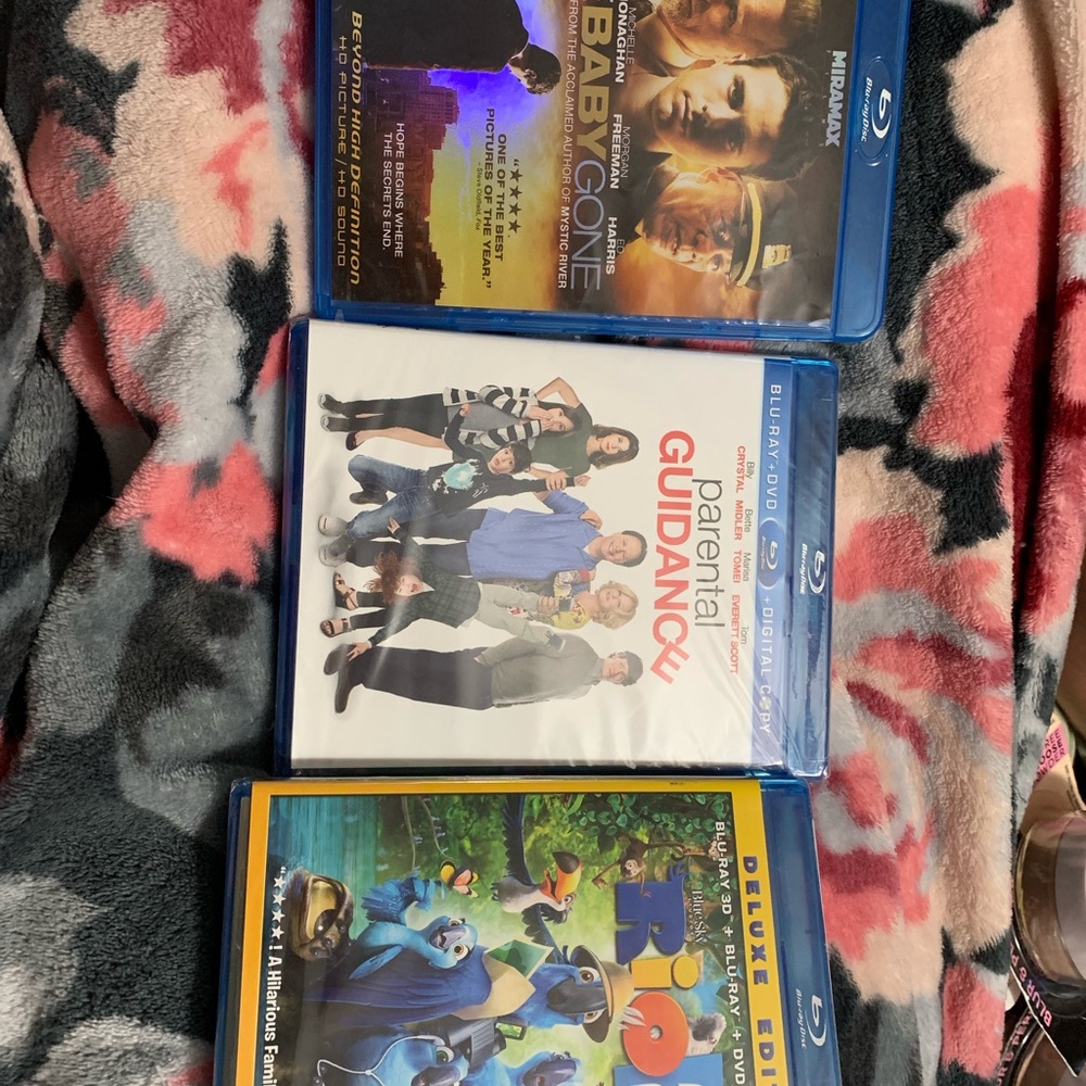Blu-ray Movie Bundle with Colorful Cases